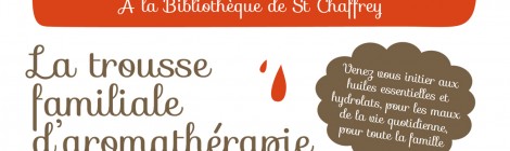 Les Rencontres Aromatiques à la Bibliothèque de St Chaffrey le 21 Novembre à 18 h